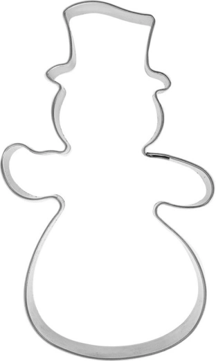 Emporte-pièce Orion en acier inoxydable pour biscuits, bonhomme de neige, 10 cm