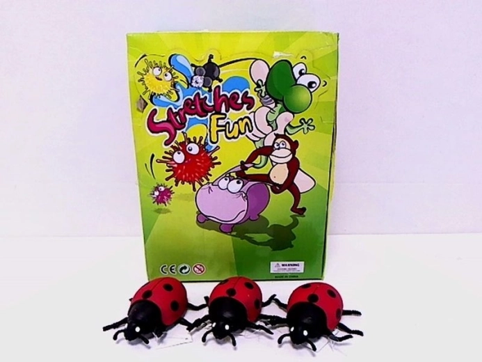 Figurine de coccinelle avec billes de remplissage 9 cm