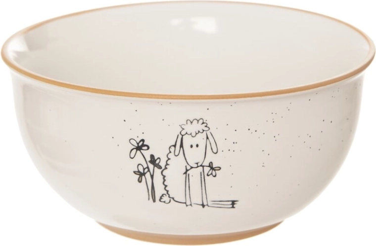 Bol en céramique Ferme avec motif mouton 13,5 cm