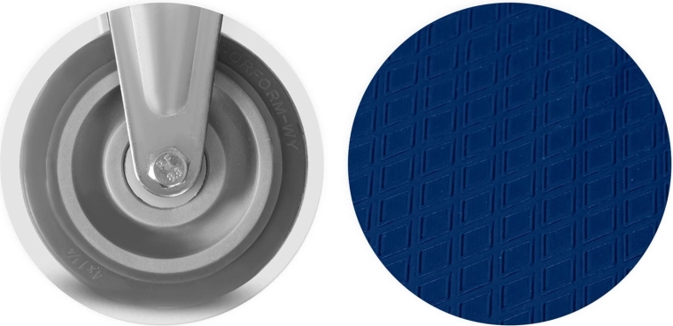 Plateforme antidérapante et bord de protection