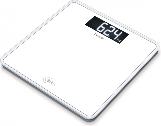 Pèse-personne en verre Beurer SignatureLine GS 400 blanc