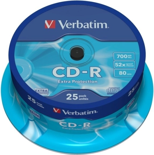Verbatim CD-R Extra Protection 700 Mo 52x, 25 pièces