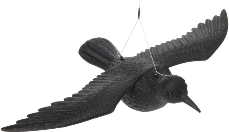 Maquette de corbeau pour effaroucher les oiseaux 44 × 61 × 13 cm