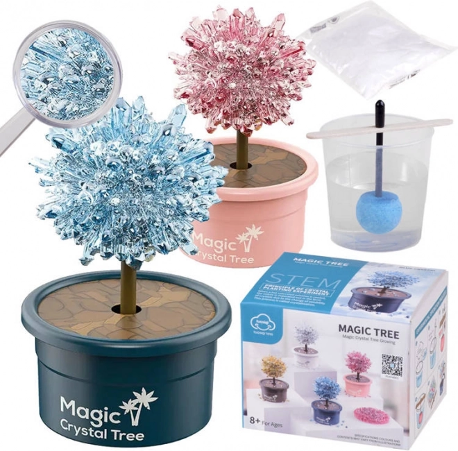 Kit scientifique de croissance de cristaux – arbre à cristaux porte-bonheur magique