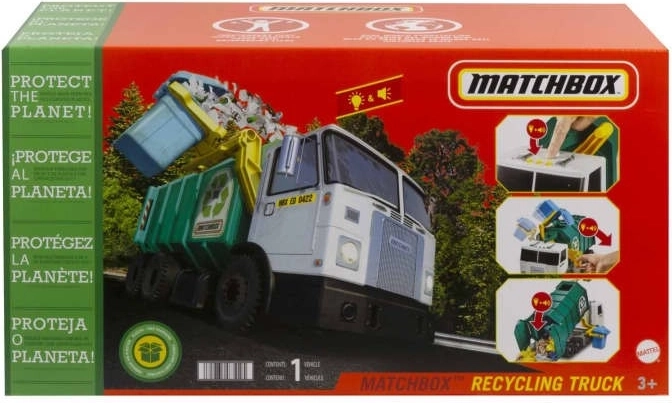Camion de recyclage Matchbox avec effets (38 cm)
