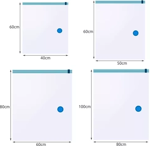 4 tailles pour différents types de textiles