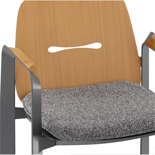 Accoudoirs en teck et dossier ergonomique
