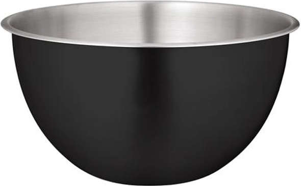 Bol en acier inoxydable noir mat, 25 cm
