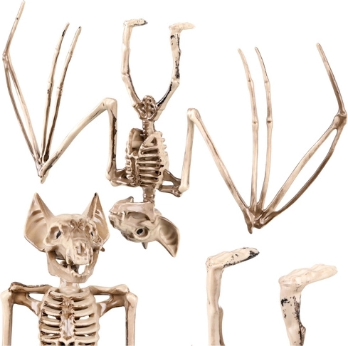 Décoration suspendue squelette de chauve-souris GLIMZ 30 cm