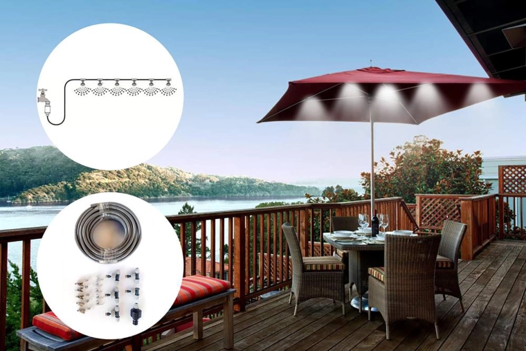 Brume rafraîchissante pour les espaces extérieurs