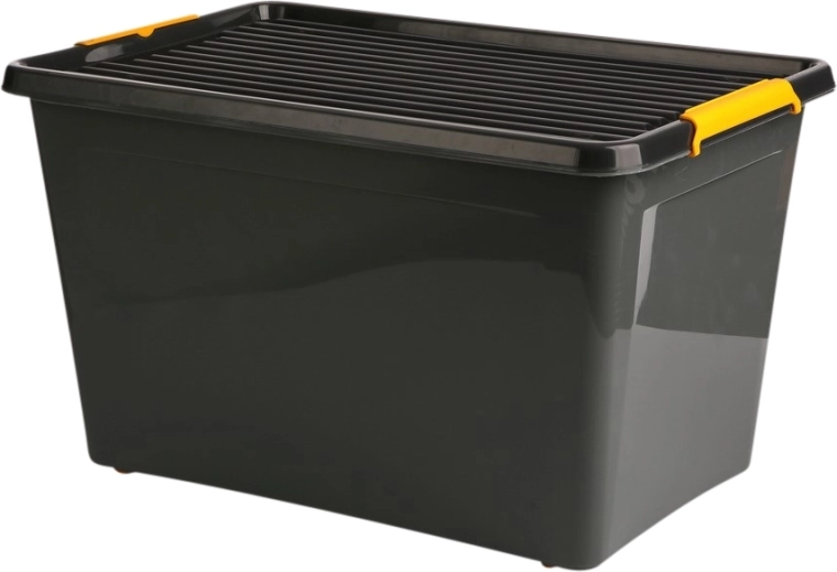 Boîte de rangement SolidStore avec couvercle sur roulettes 60 l (58 × 39 × 35 cm)