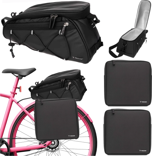 Ensemble de sacoches de vélo pour porte-bagages Trizand 16 l (3 pcs)