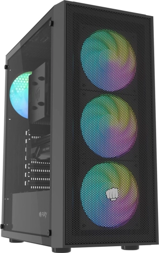 Fury shobo SH8F ARGB boîtier midi-tower avec fenêtre, noir