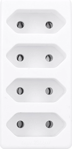 4 prises pour fiches type C (Euro)