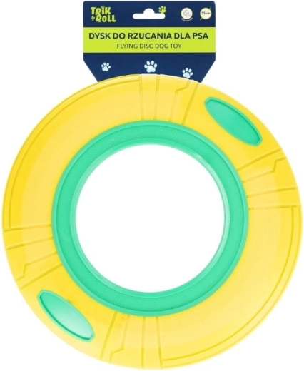 Disque pour chien jaune-vert