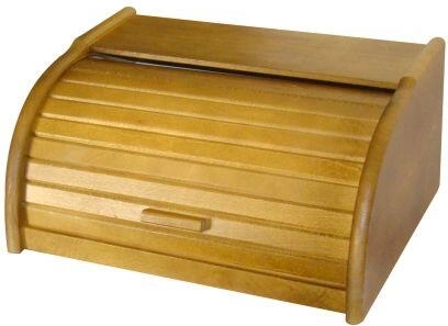 Boîte à pain en bois 39 × 28 × 18 cm chêne