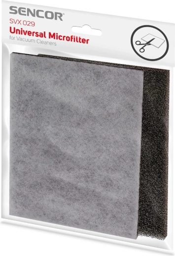 Microfiltre universel et filtre en mousse Sencor