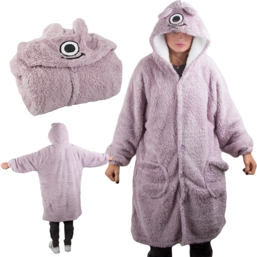 Sweat à capuche oversize chaud avec fourrure