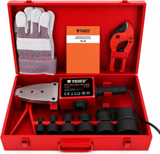 Kit complet de 7 embouts 16–63 mm dans une mallette métallique