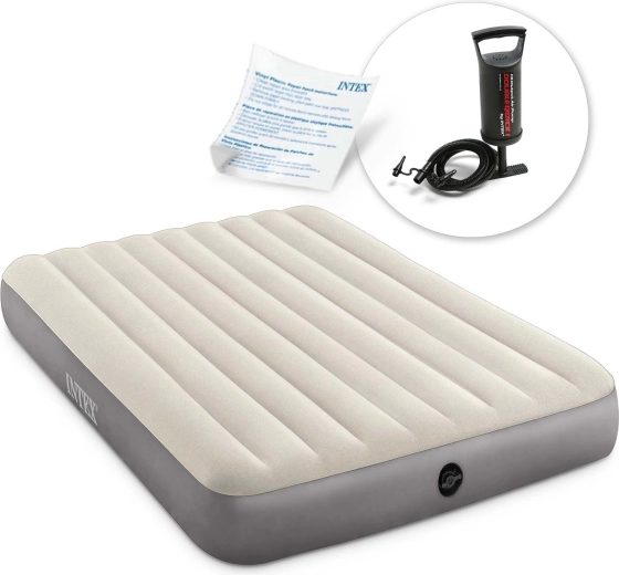 Matelas gonflable Intex avec pompe manuelle 203 × 152 × 25 cm
