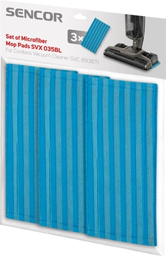 Ensemble de patins de lavage en microfibre Sencor pour SVC 89/06/86
