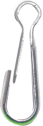 Mousqueton 50 mm nickel, lot de 20 pièces