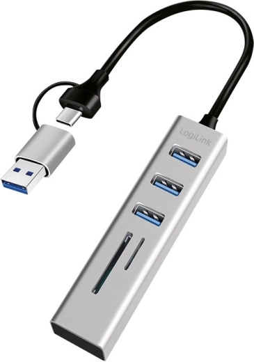 Deux connecteurs fournis : USB‑C et USB‑A