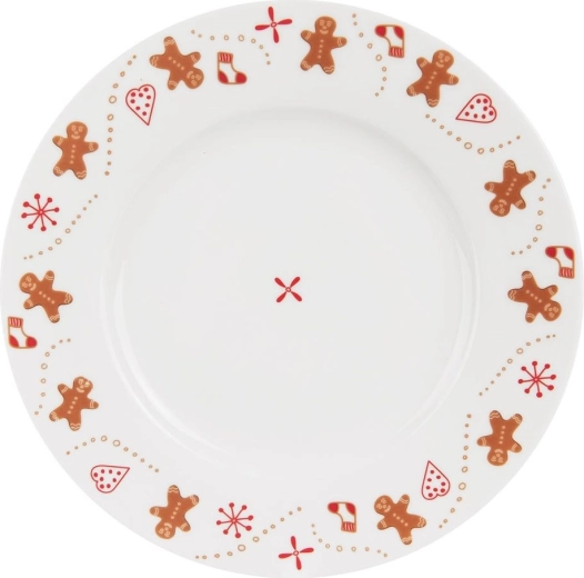 Assiette à dessert en porcelaine avec motif de Noël Orion 20 cm