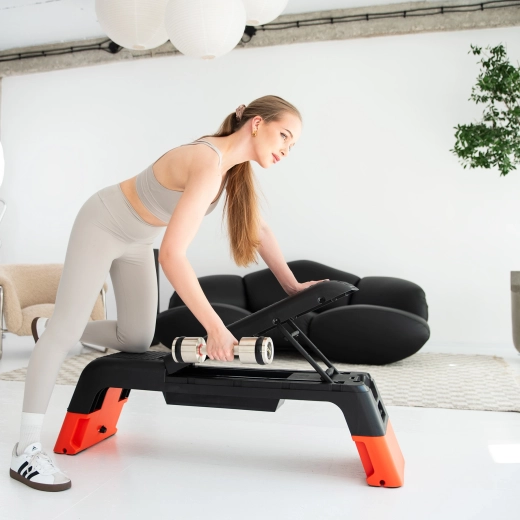2 en 1 : step et banc de musculation