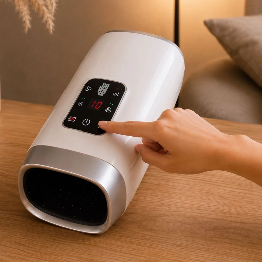 Commande intuitive : 4 modes, 4 intensités, minuteur