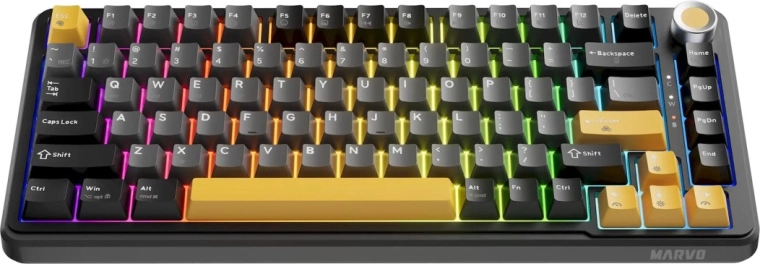 Trois options de connexion et rétroéclairage RGB