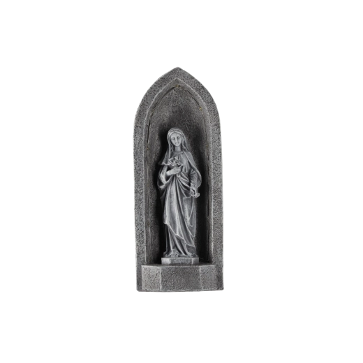 Motif de chapelle avec la figure de la Vierge Marie
