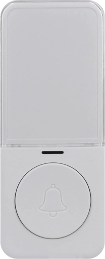 Bouton-poussoir sans fil et sans pile Solight pour sonnettes 1L70 et 1L70B, blanc