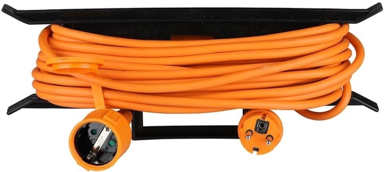 V-TAC rallonge extérieure sur enrouleur 15 m, 16 A, IP44 avec couvercle