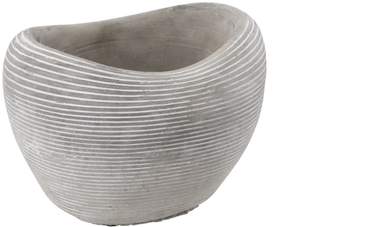 Pot de fleurs en ciment en forme de cœur, gris 23 × 18,5 × 17 cm