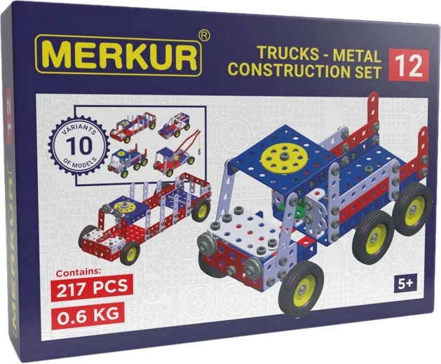 Kit de construction métallique Merkur, véhicule de remorquage, 217 pièces