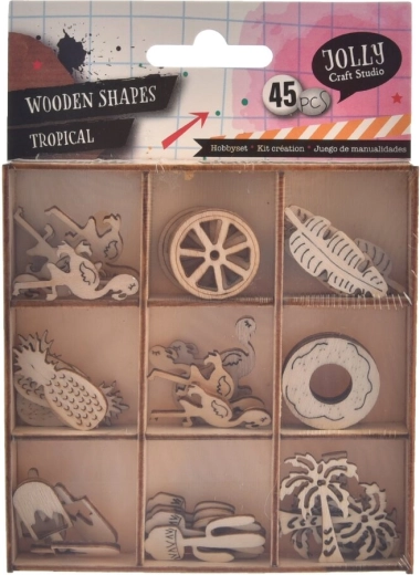Kit créatif en bois – 45 pièces