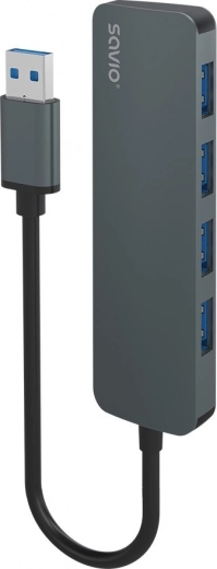 Hub USB Savio 4 ports 3.1 Gen 1 (USB‑A)
