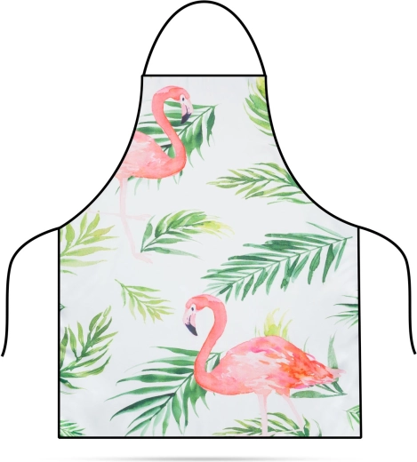 Tablier de cuisine avec motif de flamants roses