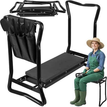 Banc agenouilloir et tabouret de jardin Gardlov avec outils