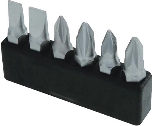 Jeu de 6 embouts hexagonaux pour cliquet 1/4" avec support