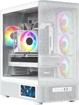 Boîtier PC MODECOM Volcano AQ400 ARGB Midi Tower blanc