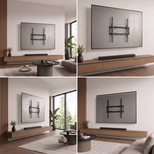 Pour TV 32–75" avec une capacité de charge jusqu’à 45 kg