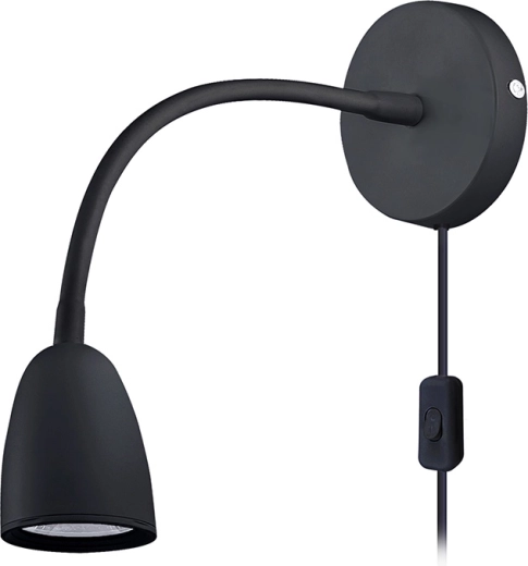 Solight applique murale LED avec variateur, 4 W, 280 lm, 3000 K, noire