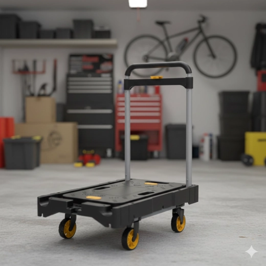 Poignée pliante pour gagner de la place