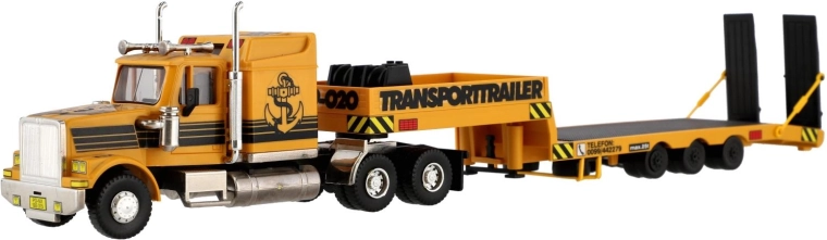 Camion avec semi-remorque de transport