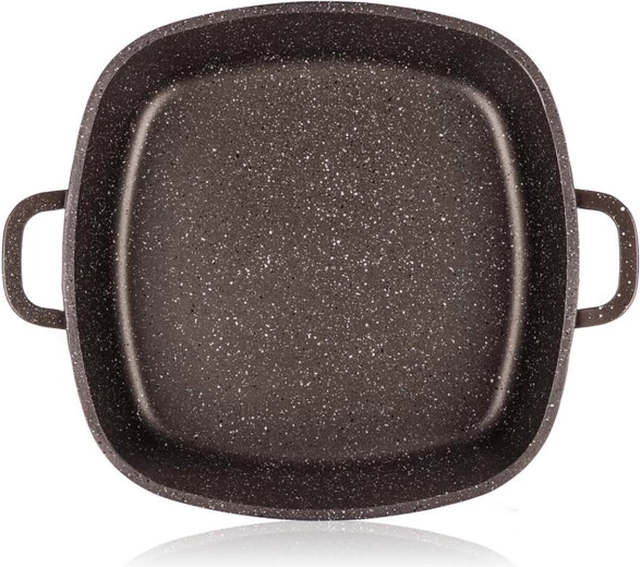 Revêtement antiadhésif à deux couches à structure marbrée