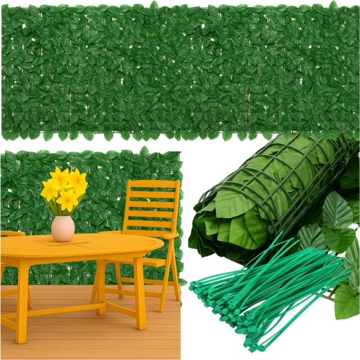 Haie artificielle Gardlov pour balcon 3 × 1 m