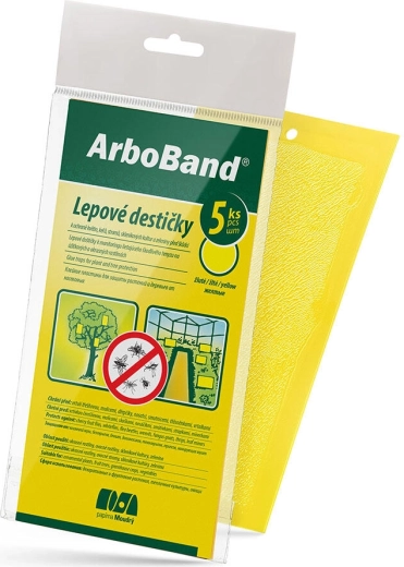 Plaques engluées ArboBand jaunes (5 pcs)