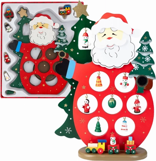 Décoration de Noël en bois Santa Claus pour table